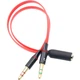 Перехідник Audio Jack TRRS F -> 2xM (Audio+MIC) - изображение 2