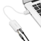 Звукова карта USB AUX jack, TRRS (Mic + Ear), ALC4042 15cm Ugreen Біла US205 (30143) - изображение 5