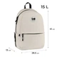 Рюкзак шкільний GoPack Education Teens 188M-1 бежевий (GO26-188M-1) - зображення 7