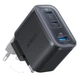 Зарядний пристрій Anker 2xUSB-C PD70W + 1xUSB black (A121AL11) - зображення 1