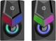 Акустична система 2.0 HP DHE-6000, 3,5мм + USB, 6Вт, LED RGB - изображение 2