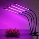 Фитолампа LED Grow Light USB на 4 лампы для растений и рассады, светодиодная лампа для роста и цветения - изображение 6
