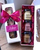 Набор с медовой пастой Peony Box (3×55 г) – подарок женщине, маме, любимой на День рождения или другой праздник. TM Honey life - изображение 1