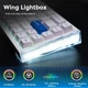 Геймерська магнітна клавіатура DAREU COOL68 White-blue Дротова, RGB Підсвічування, lightbox, 68 keys, 8000Hz/s., Switch 0.1mm. Rapid Trigger UA + ENG - изображение 14