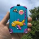 Силиконовая багажная бирка на чемодан "Travel: Самолет", Синяя - изображение 5