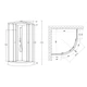 Душевой бокс Lidz Tani SB90x90.SAT.LOW.GR - изображение 2