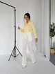 Жіноча базова сорочка на гудзиках Uaclothes 42-44 Жовтий (like36973-174001349) - зображення 1