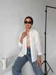 Жіноча базова сорочка на гудзиках Uaclothes 42-44 Молочний (like36971-173981349) - изображение 3