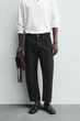 Джинси Zara Wide Tapered вільні укорочені чорний 9794/361/800 34 - зображення 2
