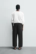 Джинси Zara Wide Tapered вільні укорочені чорний 9794/361/800 34 - зображення 3