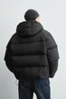 Куртка пуховик Zara водовідштовхувальний чорний 6318/399/800 S - изображение 2