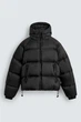 Куртка пуховик Zara водовідштовхувальний чорний 6318/399/800 S - изображение 6