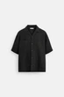 Сорочка Zara зі 100% льону чорний 1618/310/800 XL - зображення 7
