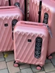 Ударопрочный Wings Большой Валіза дорожня L на колесах Wings 110 литров TD190 (рожевий) - изображение 3