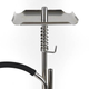 Шахта для кальяну Trumpet Hookah T-Combi дизайнерський Трампет Хука Т Комбі 49 см нержавіюча сталь та поліацеталь на ущільнювачі з дифузором - зображення 2