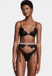 Комплект Victoria's Secret Very Sexy Unlined Lace Shine Strap (Бюстгальтер+трусики)Чорний 34C-M - зображення 6