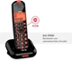 Телефон, SPC Comfort Kairo чорний DECT для літніх великі кнопки підсвітка підсилення +8dB сумісний з слух. апаратами антиспам - Уцінка - зображення 5