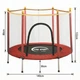 Батут-манеж детский 140 см King Sport RED с сеткой (красный) - изображение 2