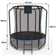Батут FitToSky 252 см Black Premium внутренняя сетка и лестница - изображение 3