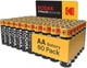 Батарейки Kodak Xtralife AA, 60 шт., лужні батарейки LR06 1,5 В, термін придатності 10 років - зображення 1