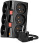 Listwa przeciwprzepięciowa Acar SMART 6 gniazd 5 m Black (5904743390006) - obraz 1