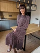 Женское платье свободного кроя бордовое 48-50 р5041.М486 - изображение 4
