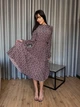Женское платье свободного кроя бордовое 48-50 р5041.М486 - изображение 6