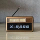 Портативний радіоприймач GOLON RX-168 з акумулятором Bluetooth, USB, SD і сонячною панеллю Коричневий - зображення 3
