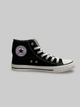 Кеды для девочек высокие с вышивкой Converse черные 40 - изображение 5