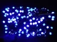 Гирлянда LED 100LED круглая матовая лампа синий черный провод для украшения интерьера и праздников - изображение 3