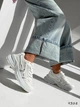 Женские кроссовки в сеточку Swin Shoes 39р(24.5см) белые эко-кожа сеточка (9388-39) - изображение 3