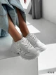 Женские кроссовки в сеточку Swin Shoes 39р(24.5см) белые эко-кожа сеточка (9388-39) - изображение 6
