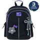 Рюкзак школьный Kite 771S для девочки Черный 36x25x12см 12 л легкий Ортопедический 1-4 класс спинка Ergo Kids (K26-771S-2) - изображение 2