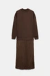 Комбинированное атласное платье миди Zara 3897/190 S - изображение 5