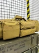 Сумка чохол для зброї M249 100 см рюкзак збройовий койот пісочний - зображення 9