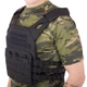 Жилет тактичний плитоноска MOLLE А54 JPC чорний військовий армійський - зображення 2