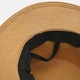 Шляпа соломенная канотье с ленточкой Fortune 55-58 Бежевый с кофейным SM199 - изображение 5