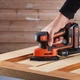 Шліфмашина вібраційна BLACK+DECKER, 18 В Li-lon, 12000 об/хв, 110 мм, амплітуда 1 мм, вага 1 кг (BDCDS18N) - зображення 5