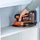 Шліфмашина вібраційна BLACK+DECKER, 18 В Li-lon, 12000 об/хв, 110 мм, амплітуда 1 мм, вага 1 кг (BDCDS18N) - зображення 6