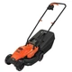 Газонокосарка електрична BLACK+DECKER, 1200 Вт, ширина косіння 32 см, висота косіння 20-60 мм, травозбірник 35 л, вага 8.33 кг - зображення 1