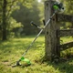 Бензиновая мотокоса с катушкой и ножом 3.8 л.с. Gartner BCG-2812 ширина кошения 42/25.5 см бензокоса триммер бензиновый с ремнем для кошения газона и сорняков Салатовый - изображение 3