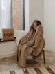 Хлопковый плед Leglo Almond - 160x200 - изображение 3