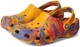 Дитячі кроксі класик помаранчеві для хлопчика Crocs Kids' Classic Marbled Clog - зображення 6