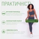 Коврик для йоги и фитнеса EasyFit EF-1924-GNBK, антискользящий, Зеленый, 183×61×0,6 см, TPE - изображение 6