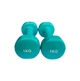 Гантель для фитнеса с виниловым покрытием Generation Fitness FF51D3B-1kg (бирюзовая) - изображение 4