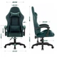 Геймерське крісло тканинне Hell's Chair HC-1000 Green - изображение 8