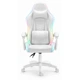 Геймерське крісло екошкіра Hell's Chair HC- 1000 White LED - изображение 2