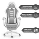 Геймерське крісло Hell's HC-1039 2.0 Grey White 5907196010651-1 - изображение 3