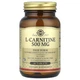 L-карнітин Solgar (L-Carnitine) 500 мг 60 таблеток (SOL-00571) - изображение 1
