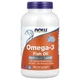 Омега-3 Now Foods (Omega-3 180 EPA/120 DHA) 200 капсул з риб'ячого желатину (NOW-01648) - изображение 1